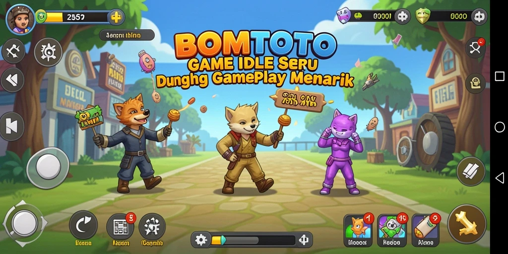 Tangkapan layar menampilkan gameplay menawan dan mekanisme Idle game.
