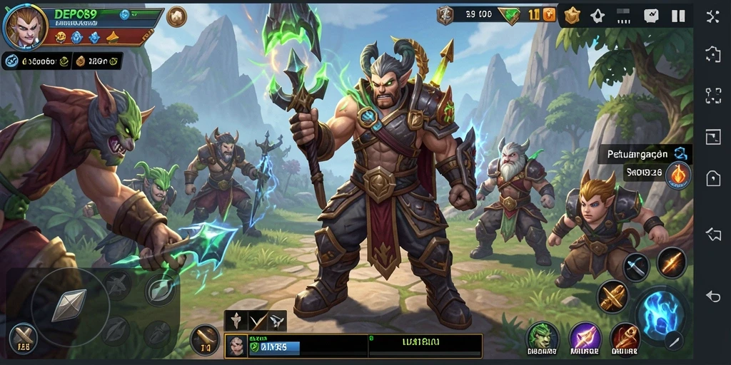 Screenshot gameplay DEPO89 yang menampilkan petualangan seru di dunia MMORPG.