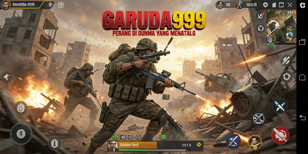 Tangkapan layar menunjukkan aksi menegangkan di GARUDA999.
