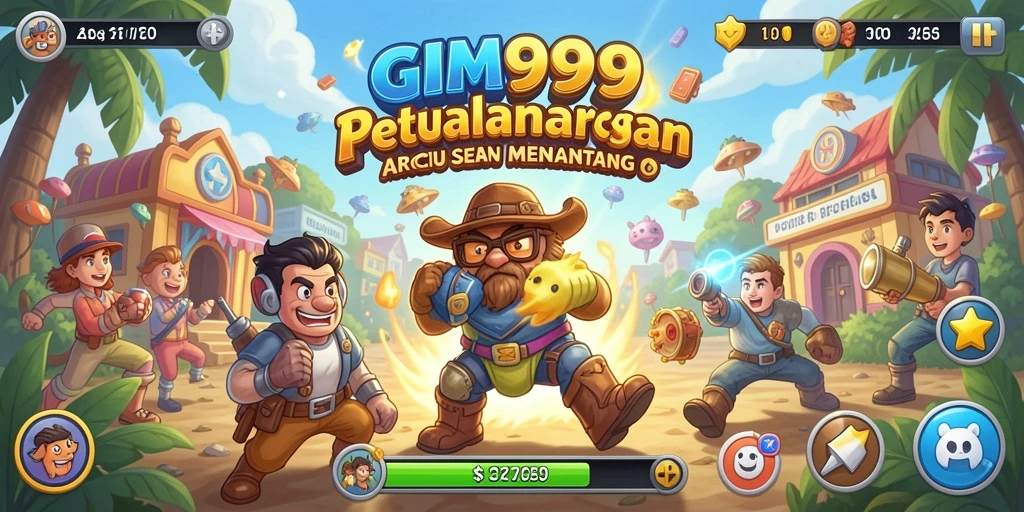 Tampilan gameplay seru GIM999 yang penuh aksi dan tantangan.