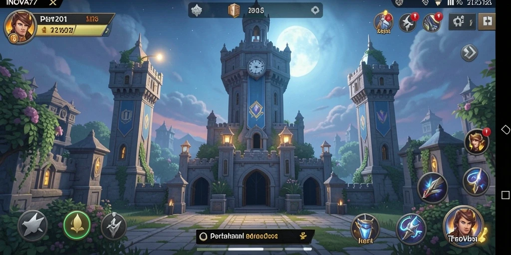 Gameplay seru INOVA77 dengan strategi Tower Defense yang mendebarkan.