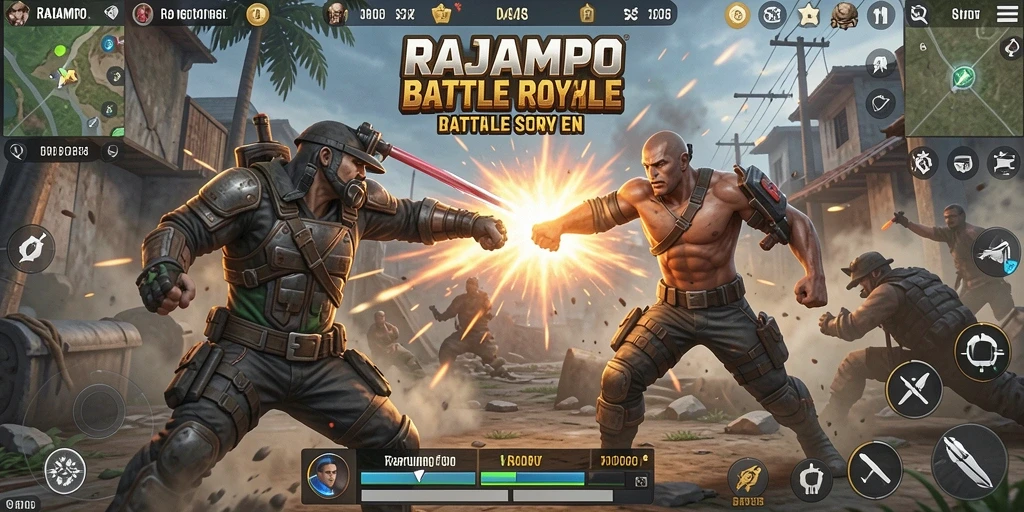 Tampilan gameplay seru dan mendebarkan di RAJAMPO.