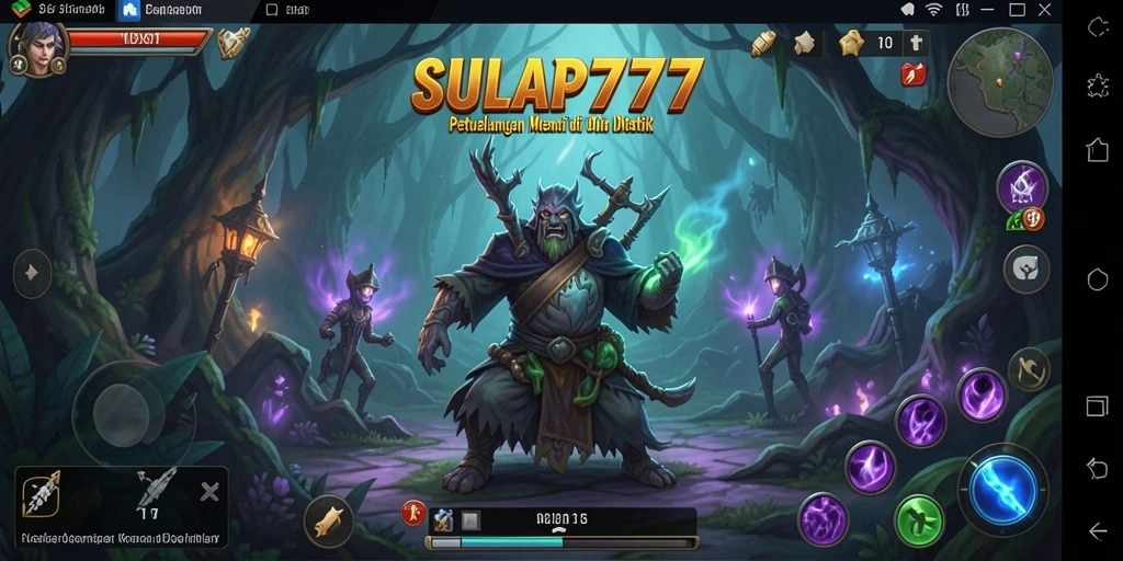 Screenshot gameplay SULAP777 menampilkan petualangan menegangkan di dunia sihir.