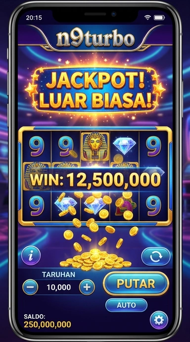 Tampilan aplikasi n9turbo yang user-friendly.